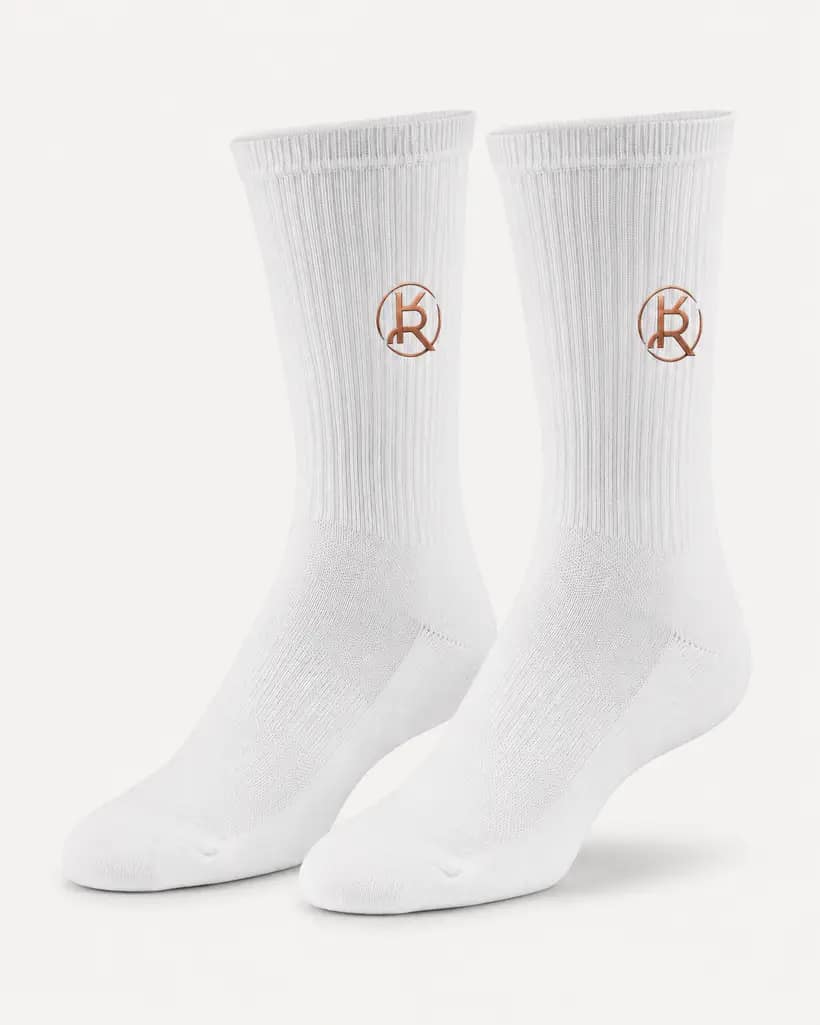 Calzini bianchi KR Monogram